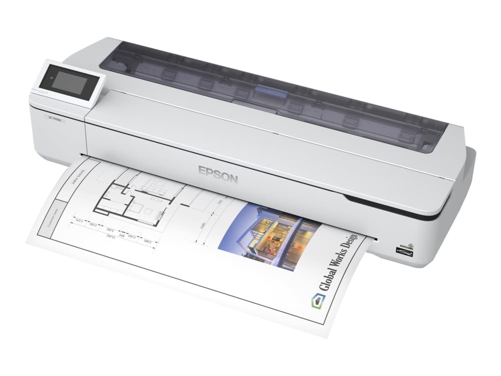 Epson SureColor SC-T5100N - 36 suurkuvatulostin - väri - mustesuihku - rulla (91,4 cm) - 2400 x 1200 dpi - Gigabit LAN, Wi-Fi(n), USB 3.0 - leikkuri