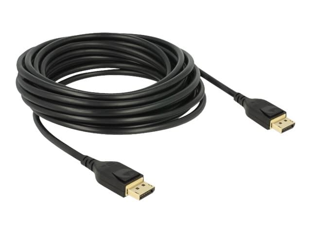 DeLOCK - DisplayPort-kaapeli - DisplayPort (M) - DisplayPort (M) - DisplayPort 1.4 - 5.0m - 8K-tuki - Musta (85663)