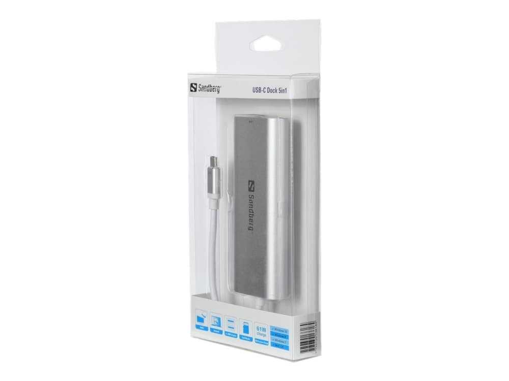 Sandberg - Telakointiasema - USB - HDMI - GigE