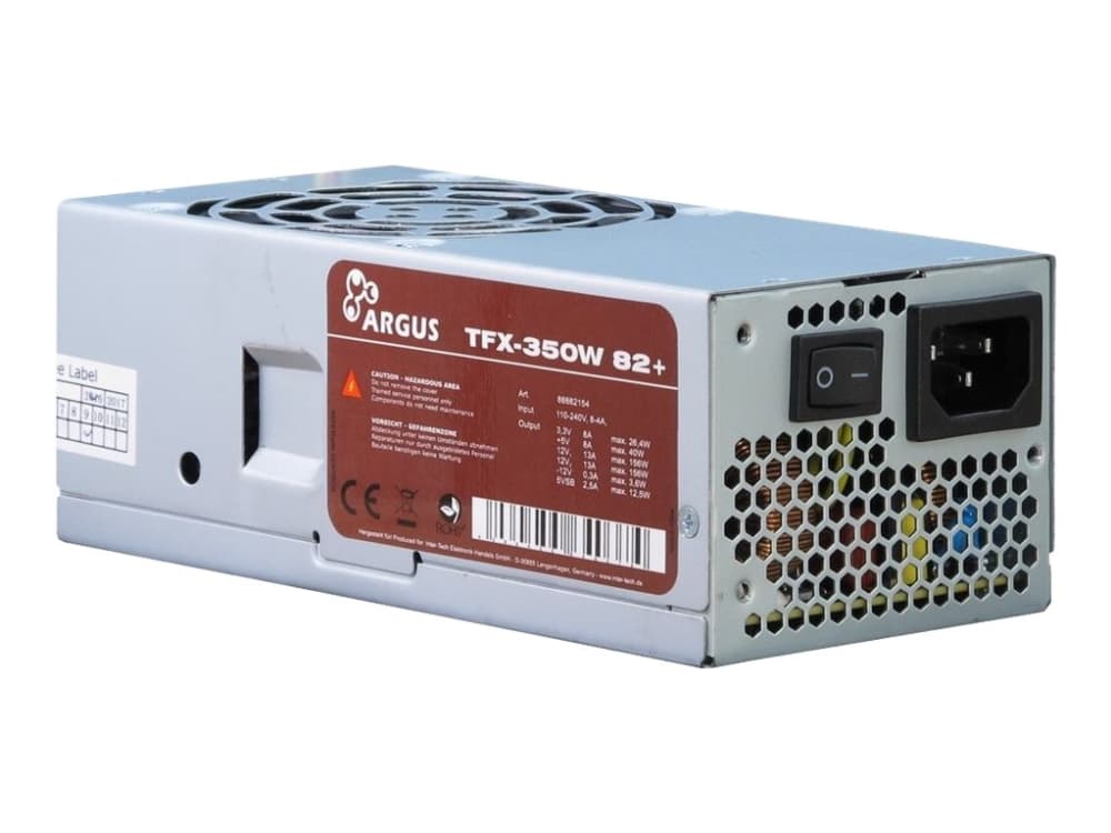 Argus TFX-350W - Strømforsyning (sisäinen) - TFX12V - AC 115/230 V - 350 Watt - aktiv PFC