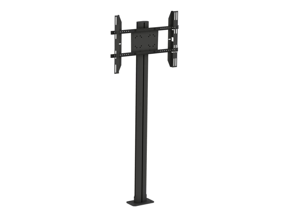 Multibrackets M Display Stand 180 Single - Jalusta - litteälle paneelille - metalli, alumiini - musta - näytön koko: 24-63 - asennuspinta: enintään 700 x 400 mm - lattia-asennus