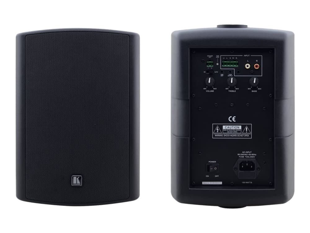 Kramer Electronics Tavor 6-O, 2-suuntainen, 2.0 kanavaa, Langallinen, 100 W, 45 - 20000 Hz, Musta