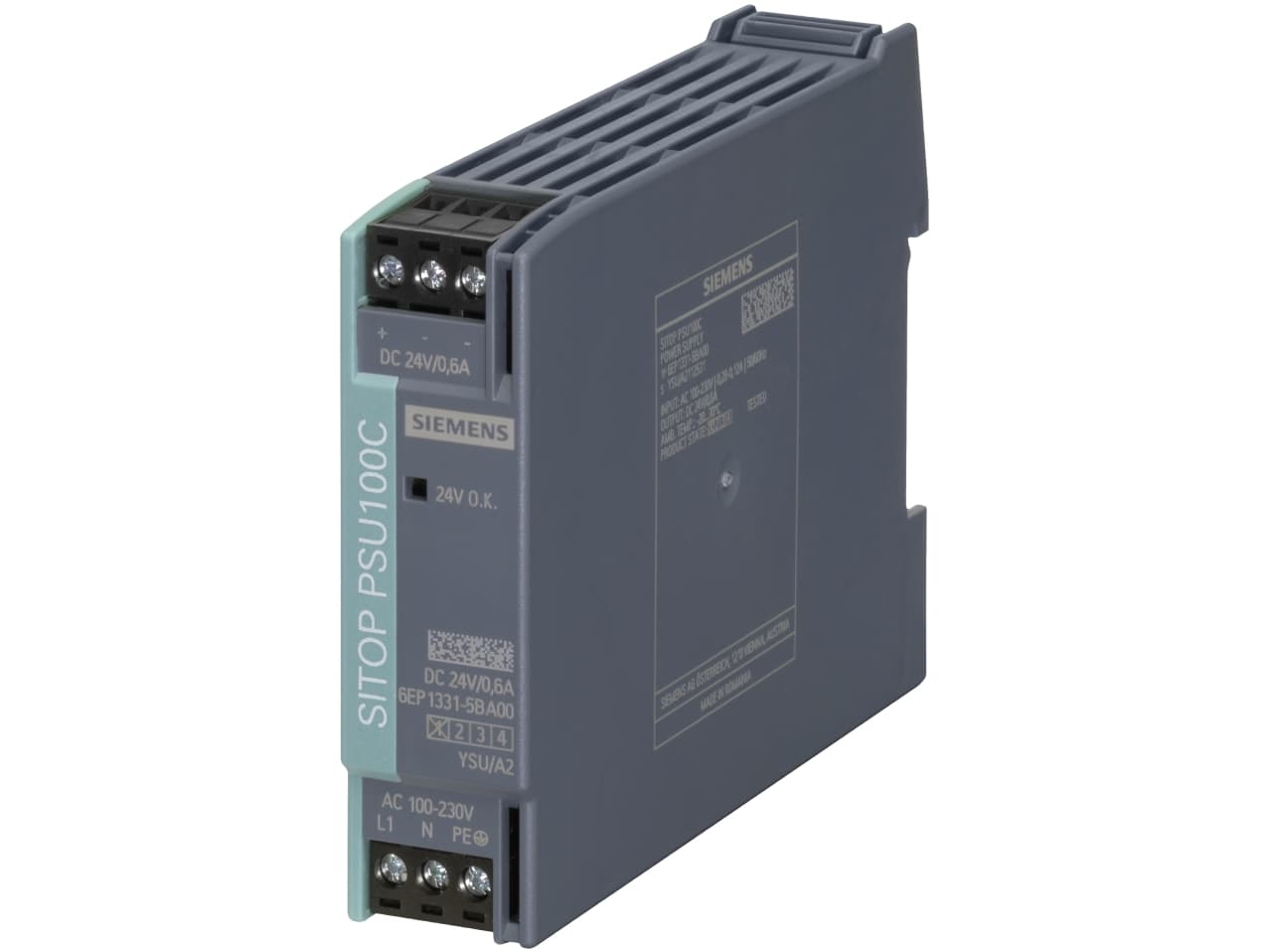 Siemens 6EP1331-5BA00, Sisätila, Monivärinen, 120 g, 100 mm, 28 mm, 110 mm