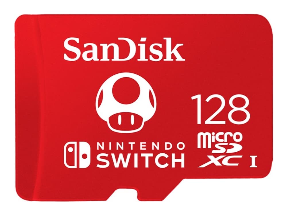 SanDisk SDSQXAO-128G-GNCZN, 128 GB, MicroSDXC, 100 MB/s, 90 MB/s, Class 3 (U3), Punainen, Valkoinen