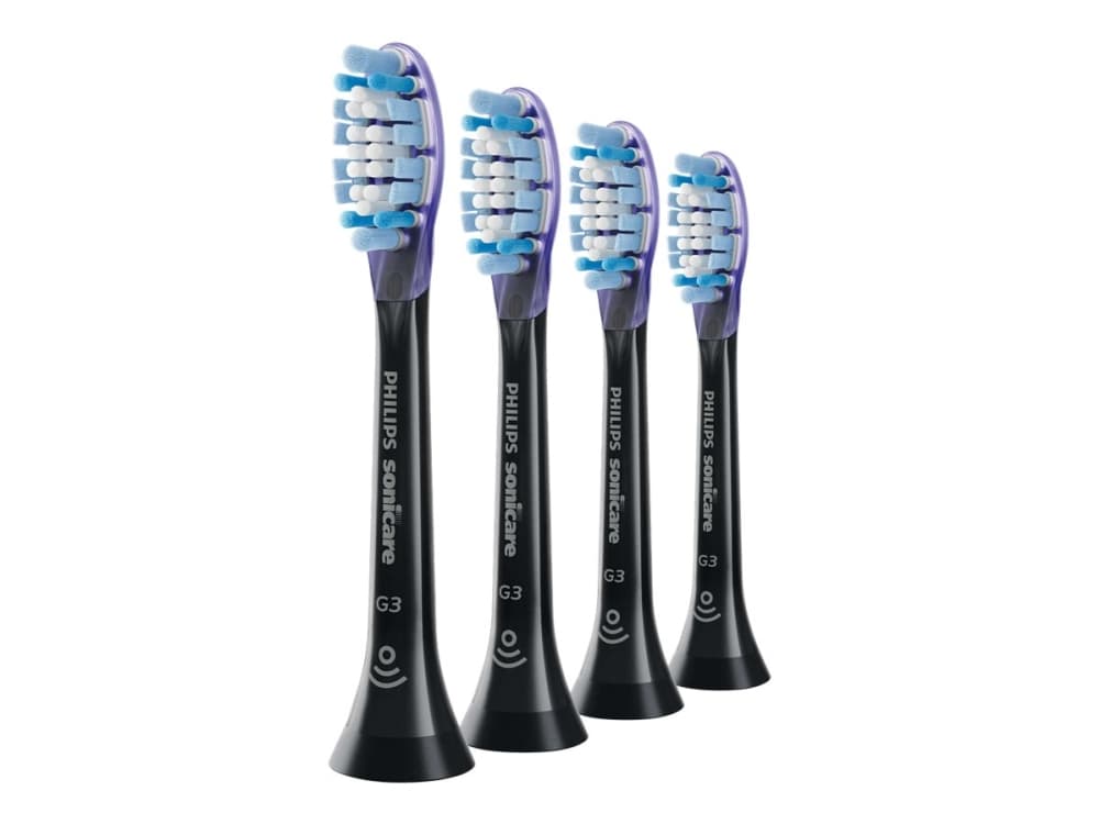 Philips Normaalit Sonic-harjaspäät, 4 kpl, 4 kpl, Musta, Pehmeä, Kumi, 31 mm, 62 mm
