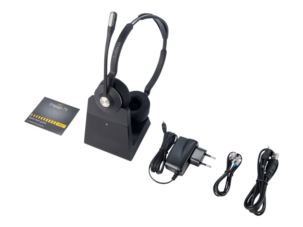 Jabra Engage 75 Mono, Langaton, Toimisto/puhelukeskus, 40 - 16000 Hz, 64 g, Kuulokkeet, Musta