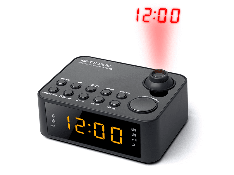 Muse M-178P, Kello, Digitaalinen, FM, MW, Automaattinen skannaus, Automaattinen säilytys, LED, 2,29 cm (0.9)