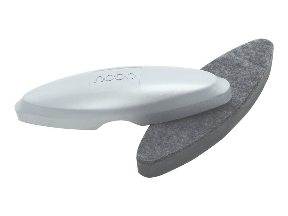 Nobo valkotaulupyyhin lasitaululle hopea, Kuivaliinat taulun puhdistukseen, Hopea, 42 mm, 200 mm, 58 mm, 90 g