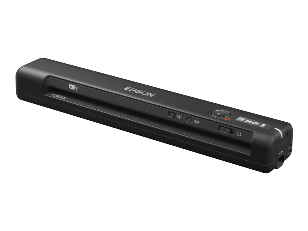 Epson WorkForce ES-60W - Skanneri paperinsyötöllä - Kosketuskuvakenno (CIS) - A4 - 600 dpi x 600 dpi - jopa 300 skannausta päivässä - USB 2.0, Wi-Fi(n)