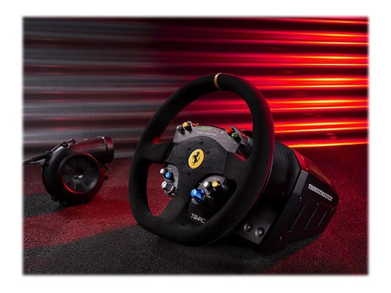 Thrustmaster TS-PC Racer Ferrari 488 Challenge Edition, Ohjauspyörä, PC, D-pad, Valikkopainike, Käyttötilapainike, Käynnistyspainike, Analoginen/Digitaalinen, Langallinen, USB 2.0