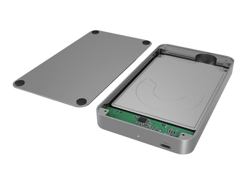 ICY BOX IB-247-C31, HDD-/SSD-kotelo, 2.5, SATA, Serial ATA II, Serial ATA III, 10 Gbit/s, USB-liitettävyys, Antrasiitti