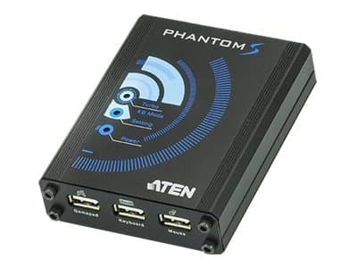 ATEN PHANTOM-S, PlayStation 4, Playstation 3, Xbox 360, Xbox One, Gaming controller emulator, Musta, Metalli, USB, ROHS, Weee
