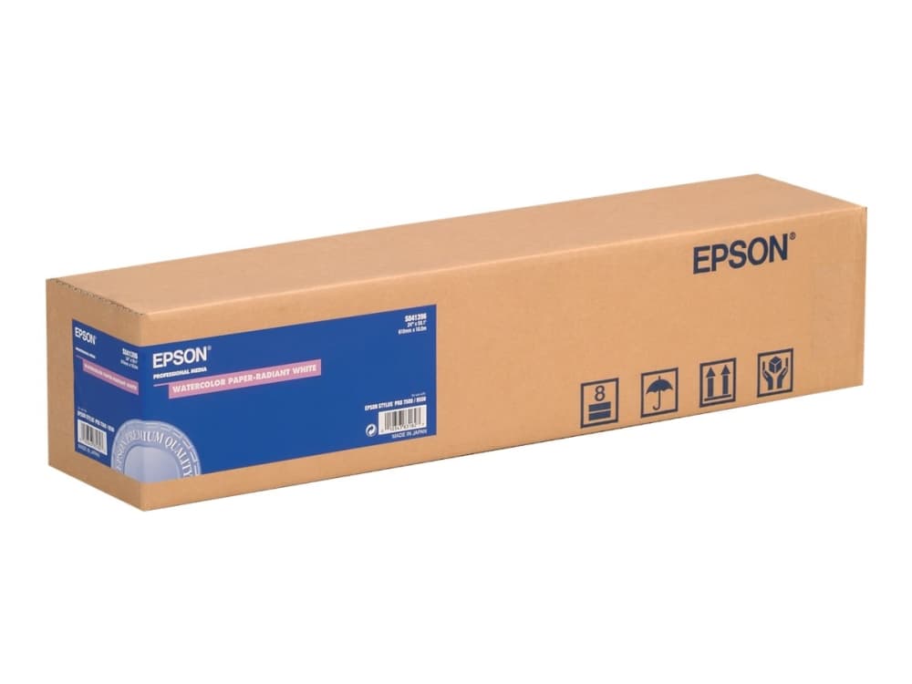 EPSON akvarellipaperi - matta - syövytysvalkoinen - rulla A1(61.0 cm x 18 m) - 190 g/m² - 1 rulla(t) akvarelliväritekstuuripaperi - SureColor SC-P10000, P20000, P6000, P6000, P7000, P7500, P8000, P9000, P9500, T3200, T5200, T7200, T3200, T5200, T5200, T7200