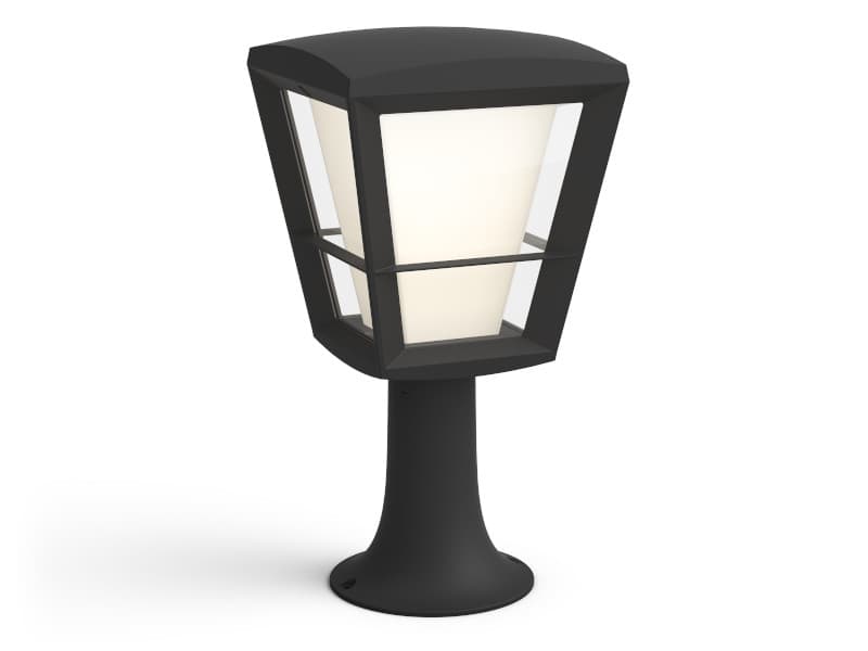 Philips Hue Econic - Pedestal light - LED-lamppu - 15 W (samanlainen 79 W) - luokka F - 2000-6500 K - musta