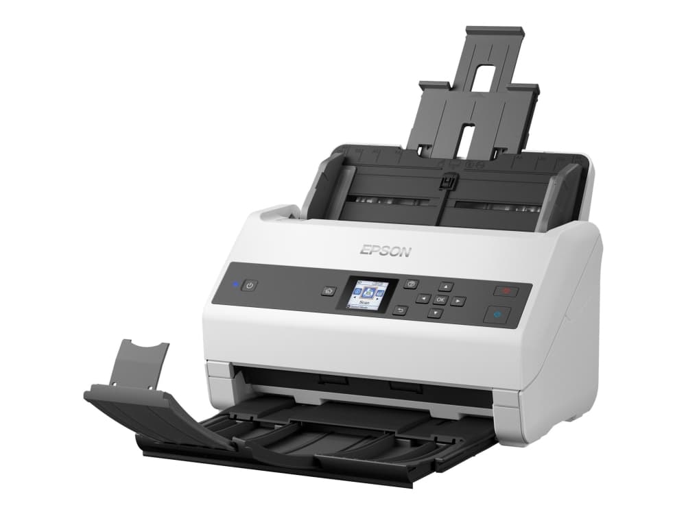 Epson WorkForce DS-870 - Asiakirjaskanneri - Kosketuskuvasensori (CIS) - Duplex - A4 - 600 dpi x 600 dpi - jopa 65 sivua/min (mono) / jopa 65 sivua/min (väri) - ADF (100 arkkia) - jopa 7000 skannausta päivässä - USB 3.0