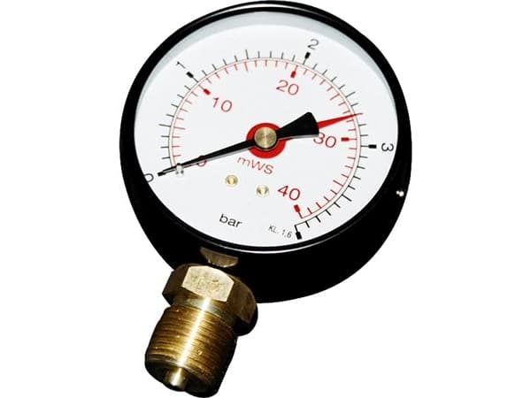 Manometer 1/2 x 80 mm 6 bar