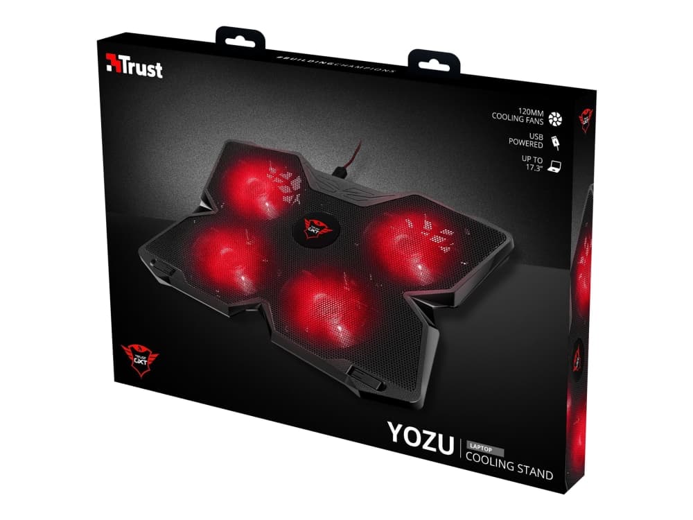 Trust GXT 278, 43,9 cm (17.3), 4 kpl, Musta, Punainen, Tuulettimen vika, Kiina