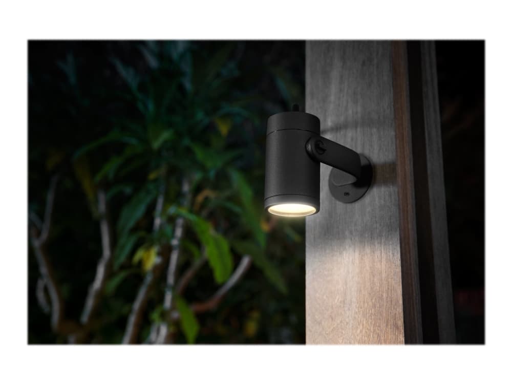 Philips Hue White and Color Ambiance Lily - Spottivalo - LED - 8 W (samanlainen 49 W) - luokka G - 16 miljoonaa väriä - 2200-6500 K - musta, mattakromi