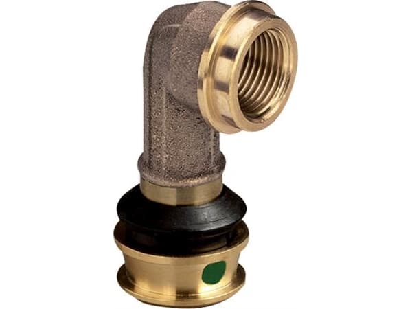 Raxofix siirtymäkaari 90° 32 x 1 holkki/muhvi punamessinki