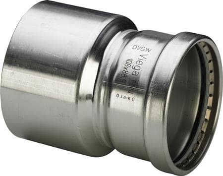 Sanpress Inox XL reduktion 88,9 x 76,1 mm rustfrit stål (ruostumaton)