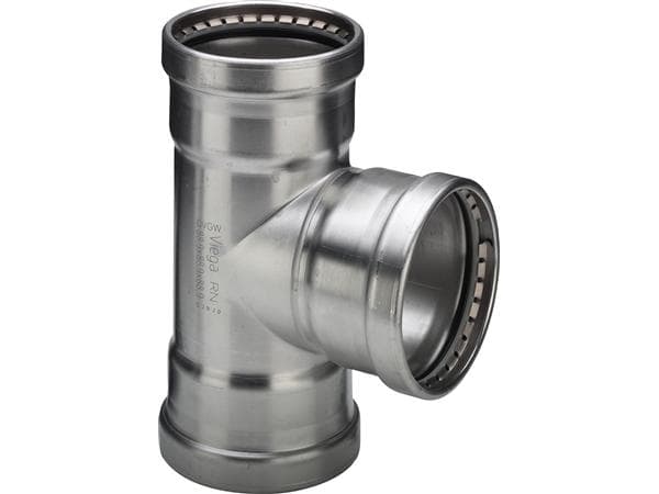 Sanpress Inox XL T-stykke 76,1 x 54 x 76,1 mm rustfrit stål