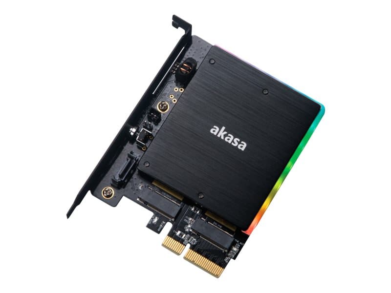 Akasa AK-PCCM2P-03 - Tallennusohjain - M.2 - M.2-kortti / SATA 6Gb/s - PCIe