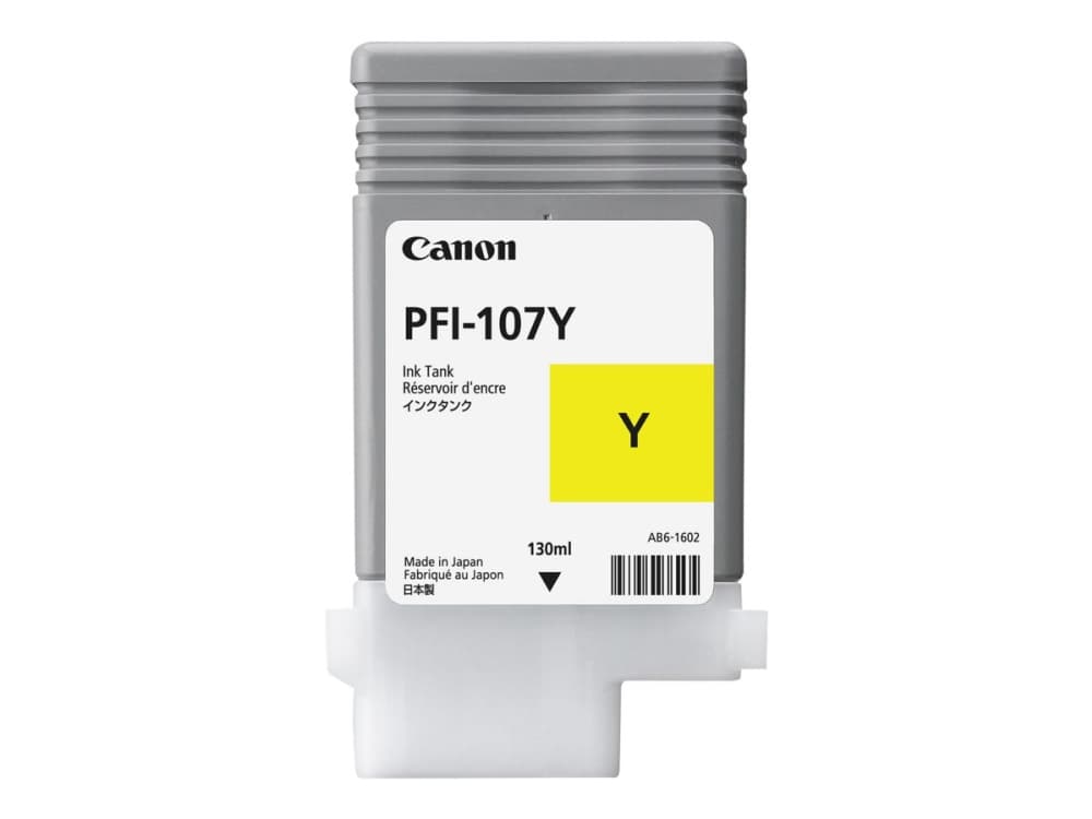 Canon PFI-107Y, Keltainen, Väriainepohjainen muste, 1 kpl