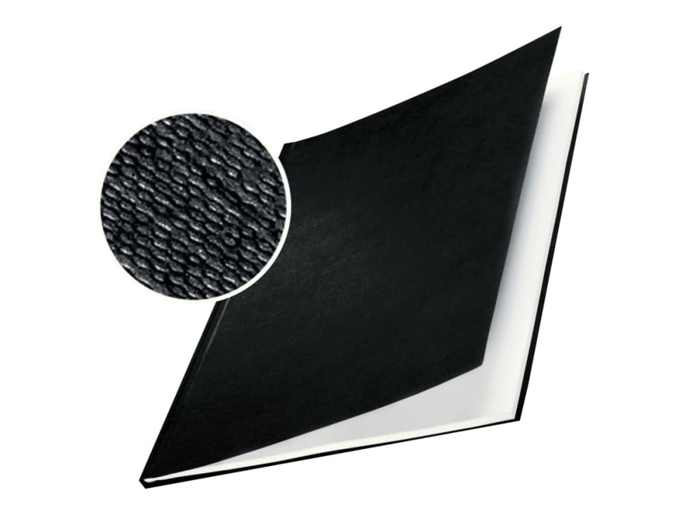 Leitz ImpressBIND - A4 (210 x 297 mm) - 140 arkkia - mattapintainen pellavapintainen musta - kova kansi - Leitz impressBIND 140, impressBIND 280 -malliin