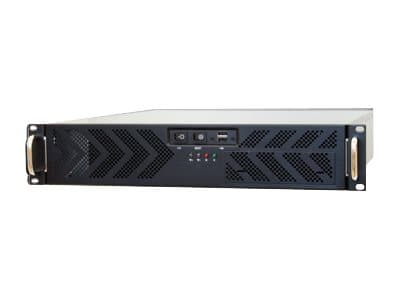 Chieftec UNC-210T-B, Teline, Palvelin, musta, ATX, mikro ATX, SECC, 2U