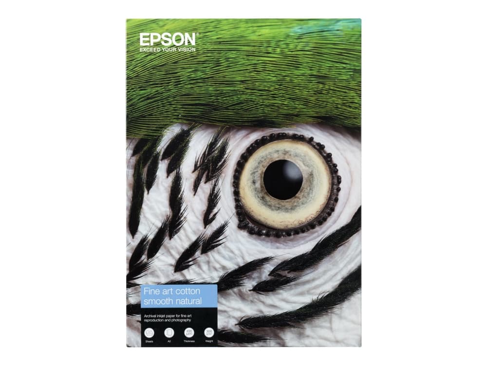 Epson Fine Art Cotton Smooth Natural A3+ 25 Sheets, Matta, Taidepaperi, 300 g/m², 25 arkkia