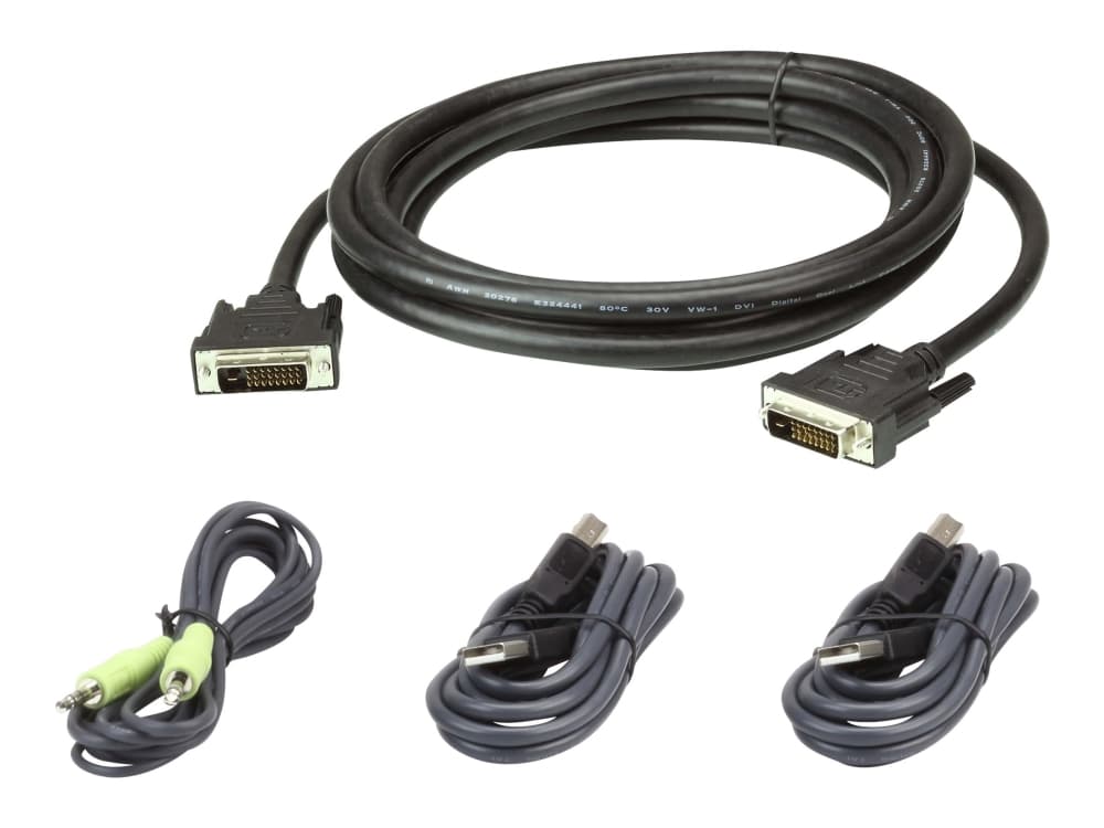 ATEN 2L-7D03UDX4 - Näppäimistö / video / hiiri (KVM) kaapelisarja - TAA yhteensopiva