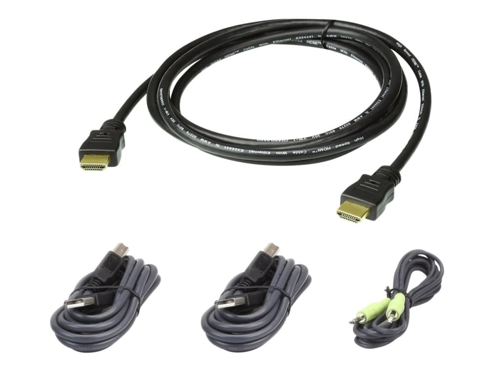 ATEN 2L-7D02UHX4 - Näppäimistö / video / hiiri (KVM) kaapelisarja - TAA yhteensopiva