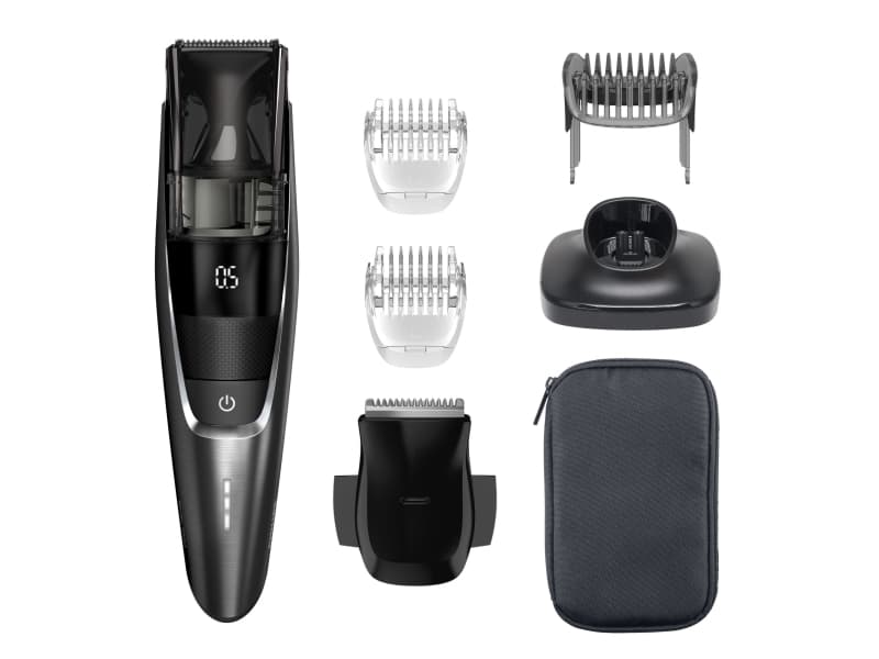 Braun BeardTrimmer 7 BT7520, Pestävä, Akku, musta, Sininen