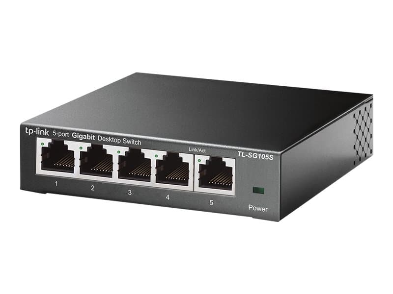 TP-Link TL-SG105S, Hallitsematon, Gigabit Ethernet (10/100/1000), Täysin kaksipuolinen, Seinäkiinnitteinen