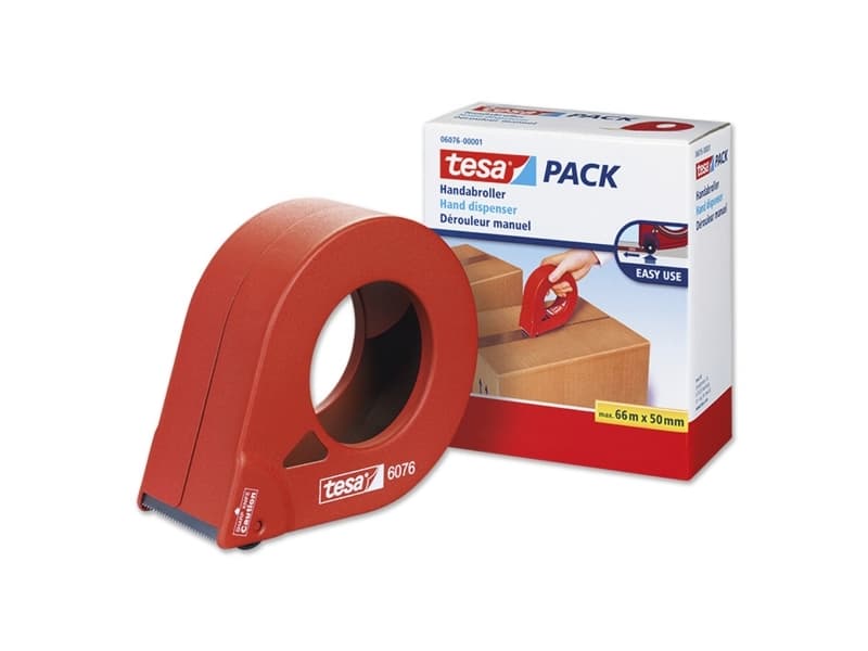 TESA 06076-00001-01, 5 cm, 66 m, Metalli, Punainen, 1 kpl