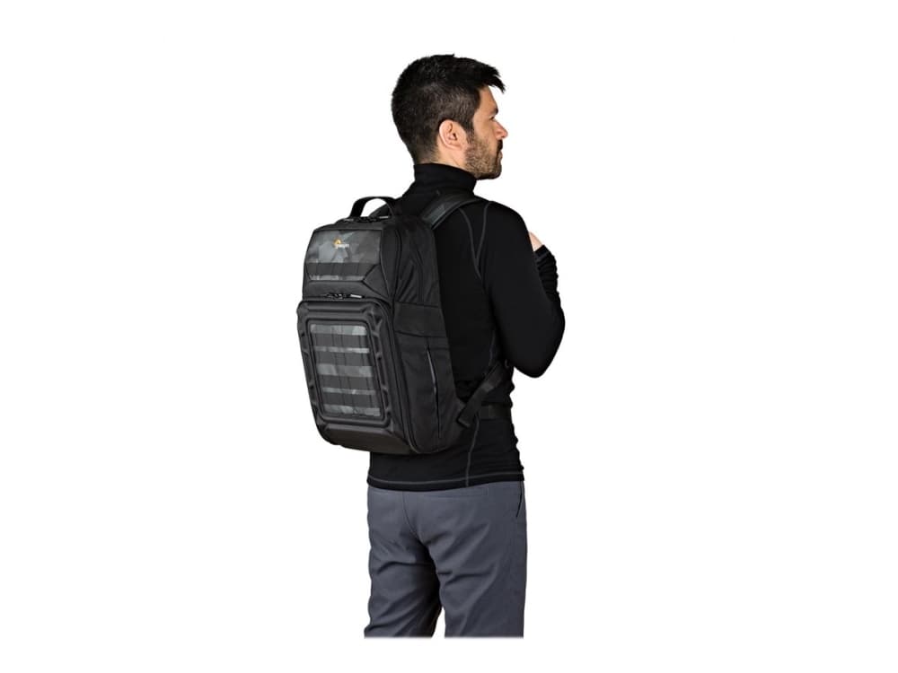 Lowepro DroneGuard BP 250, Reppu, Mikä tahansa tuotemerkki, Olkahihna, Notebook-lokero, Musta, Harmaa
