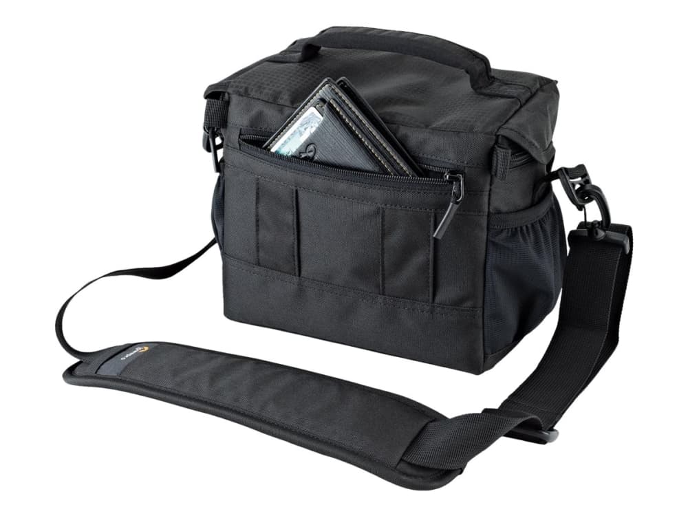 Lowepro Nova 160 AW II, Olkalaukku, Mikä tahansa tuotemerkki, Olkahihna, Musta