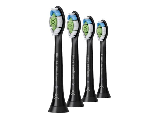 Philips W Optimal White HX6064/11 Normaalit Sonic-harjaspäät, 4 kpl, Musta, Keskikokoinen, 2-sarja plakin ehkäisyyn 2-sarja plakin ehkäisyyn 3-sarja ikenien hyvinvointiin DiamondClean..., Normaali, Napsautettava