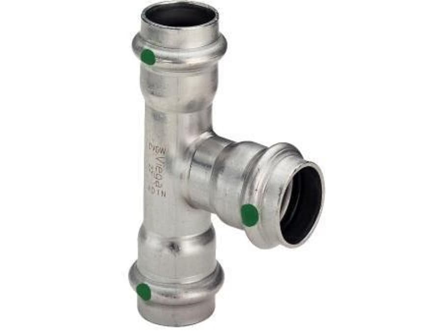 Sanpress Inox T-stykke 18 mm rustfrit stål