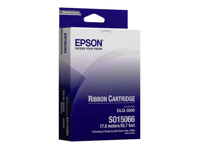 Epson SIDM musta värinauha DLQ-3000/+/3500-tulostimiin (C13S015066), DLQ-3000/+/3500, Musta, Pistematriisi, 24-pin, 6000000 merkit, Musta