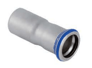 54 x 22 mm:n pienennys RF-nippeli/sokkeli Mapress