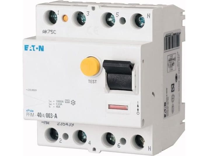 Vikavirtalaite 40 A 4P 30 mA tyyppi A PFIM-40/4/003-A-MW
