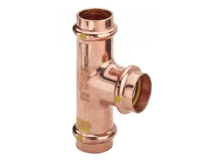 VIEGA Profipress G tee 22 mm kuparista SC-Conturin kanssa