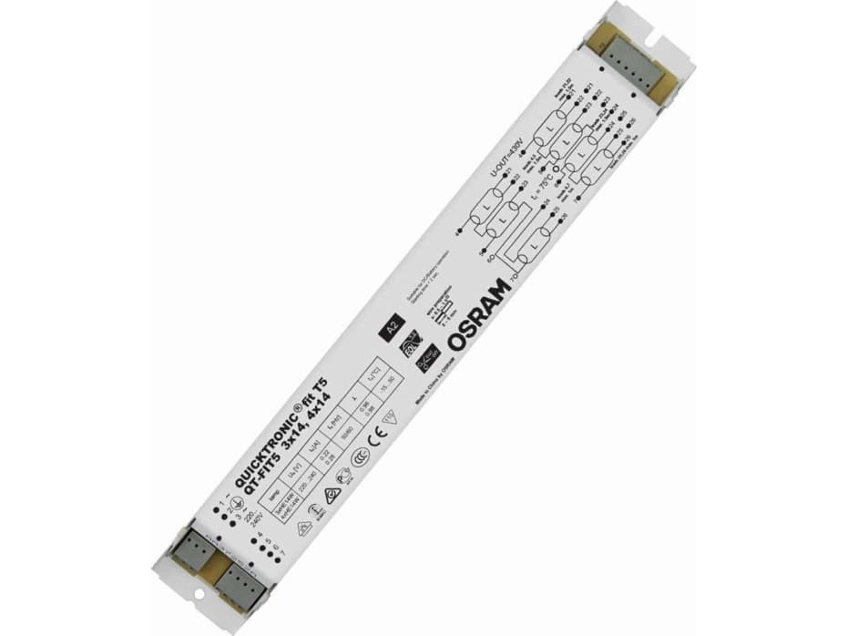 Osram QT-FIT5 3X14.4X14, 50000 t, -15 - 50 °C, 198 - 264 V, 50/60 Hz, 40 A, 40 mm, 40 mm