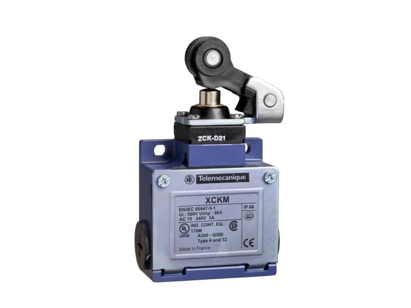 Schneider Electric XCKM121H29, Ledningsført, Zamak, IP66, Blå, CCC CSA UL, 64 mm