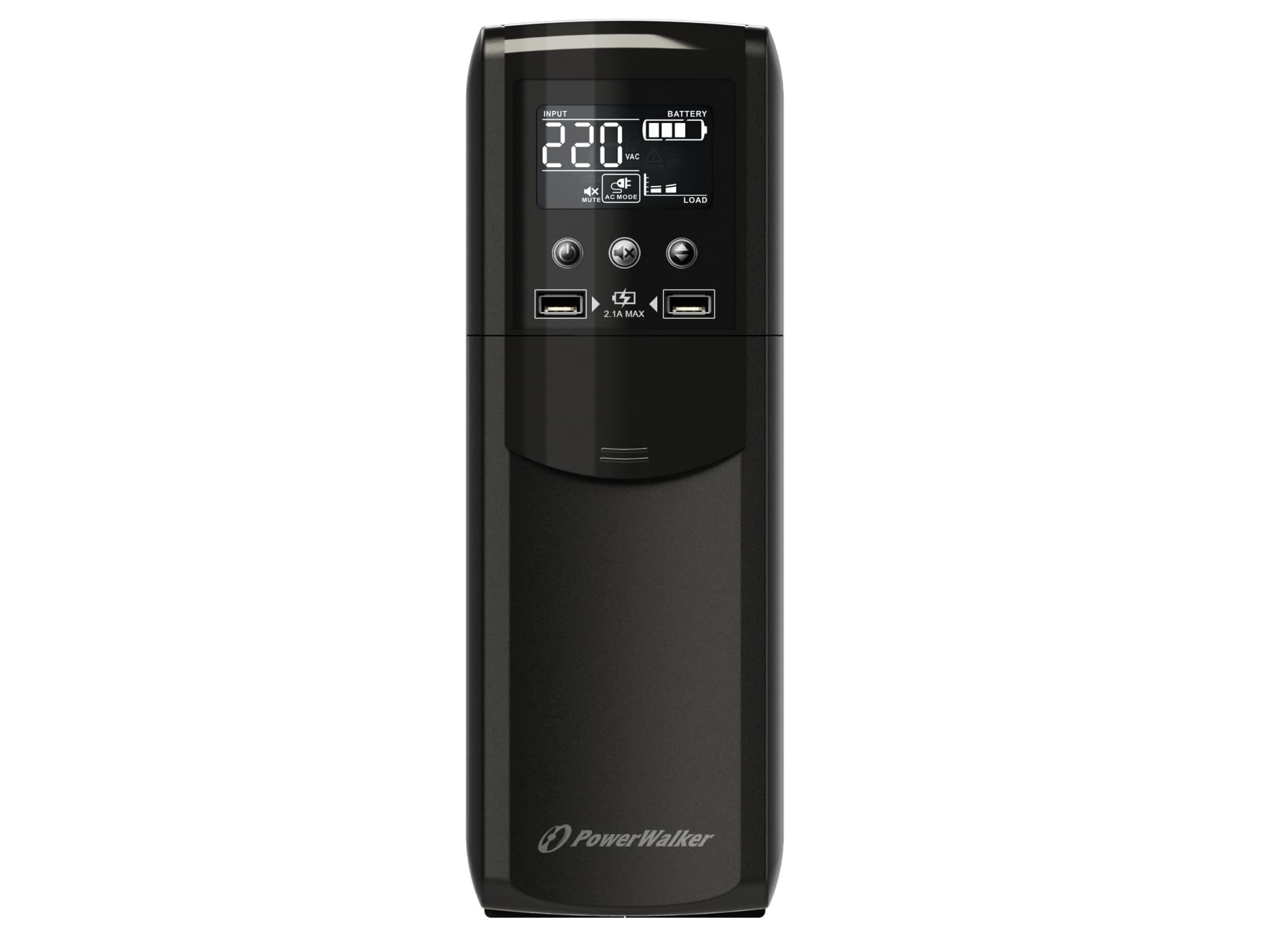 PowerWalker VI 600 CSW, Interaktivt indgangsstik, 0,6 kVA, 360 W, Sine, 170 V, 280 V