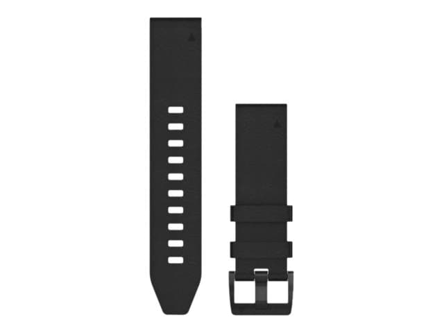 Acc,fenix 5 Plus 22mm QuickFit Black Leather Band