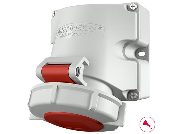 MENNEKES 9342, 5P, 6 h, Punainen, Valkoinen, IP67, CN, CQC, 400 V