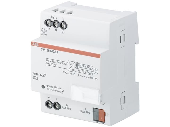 ABB SV/S30.640.3.1, 85 - 265 V, 50/60 Hz, 30 V, AC-to-DC, 0,64 A, IP20