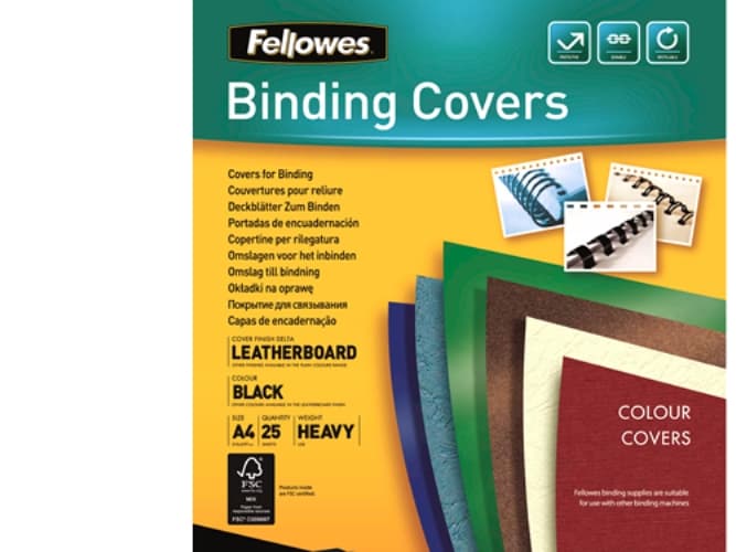 Fellowes 5373802, A4, Paperi, musta, 1 mm, 298 mm, 212 mm
